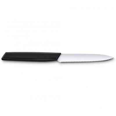 Кухонний ніж Victorinox Swiss Modern Paring Serrate 10см Black (6.9003.10W) Вінниця