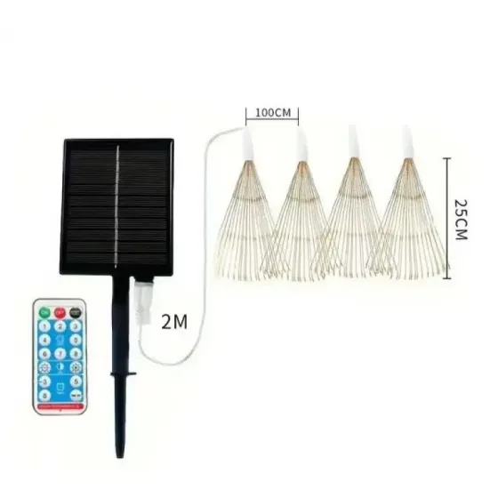 Светодиодные шаровые лампы Solar Starburst, светодиодные огни с дистанционным управлением, 8 режимами Теплый белый Коломия