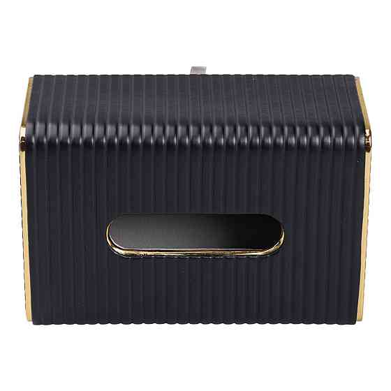 Yiwu Серветниця з еко шкіри 21.5х13х9 см органайзер для кафе і ресторанів Чорний HP-3-203B Коломия