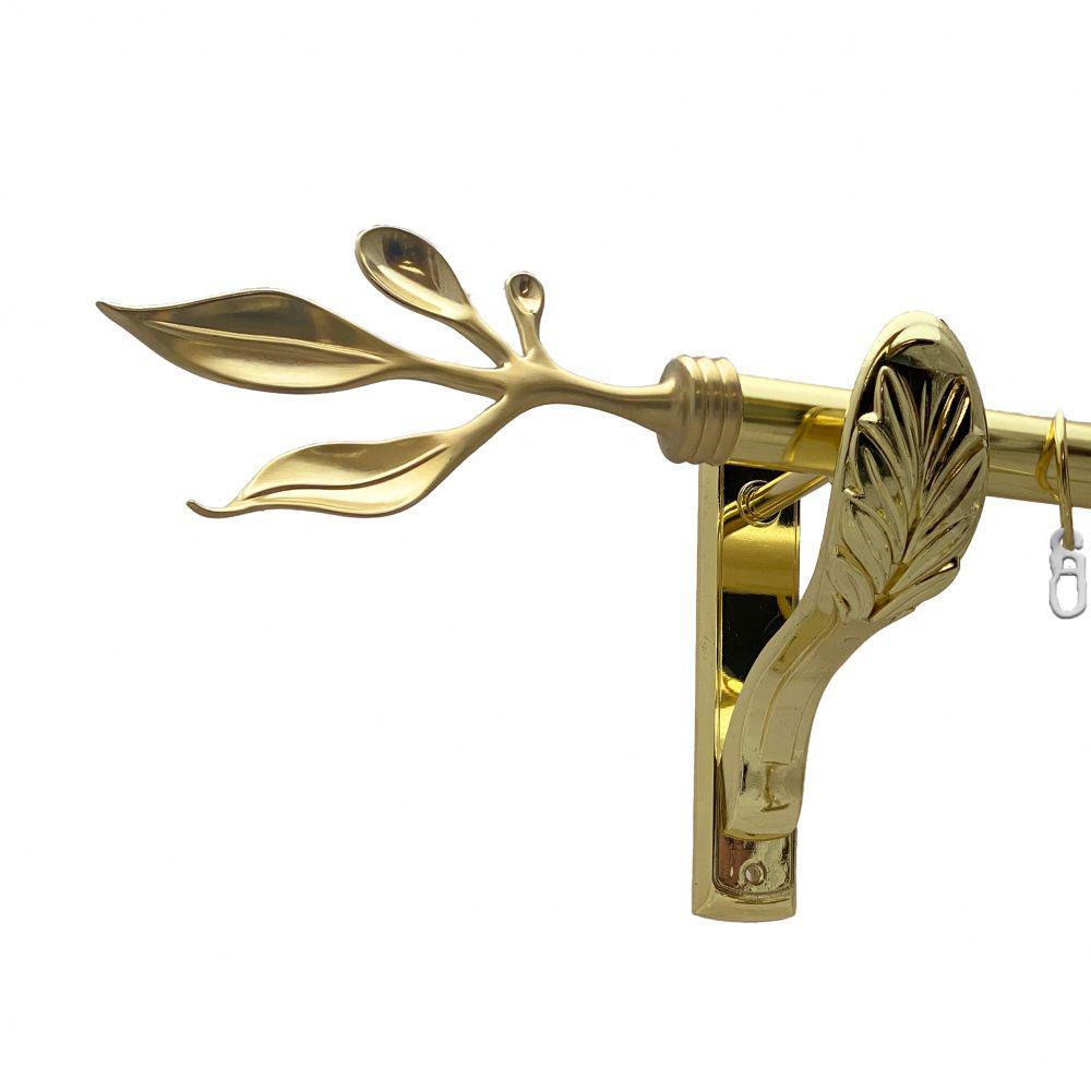 Карниз Orvit Баваро металевий однорядний ретро Золото 25 мм 240 см (00-00009748) Львів - фото 1