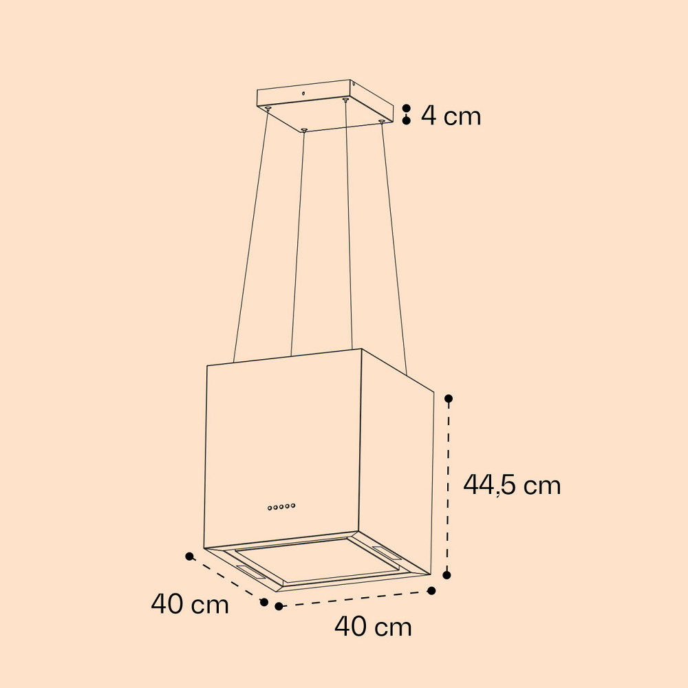 Люстра островная вытяжка 596м³/ч LED панель EEC A белая (Германия, читать описание) Ровно - изображение 7