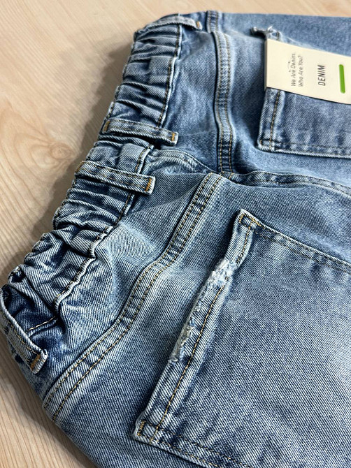 Джинсы женские Sherocco 5218 WIDE LEG палаццо с резинкой на талии большие размеры голубые, голубой, З2, 32, 89 см, 115 см Киев - изображение 11