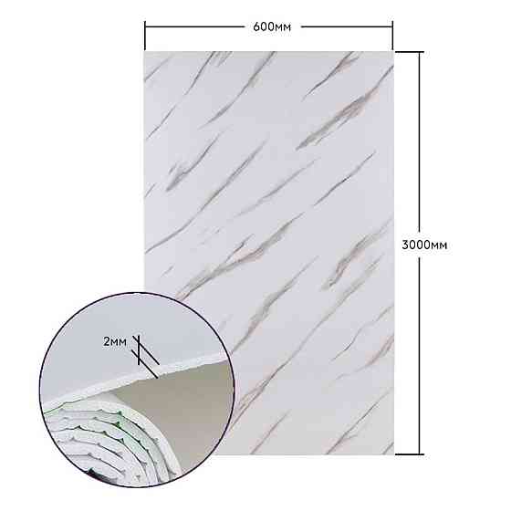 Самоклеящаяся стеновая PET плитка в рулоне 600х3000х2мм SW-00001691 Киев