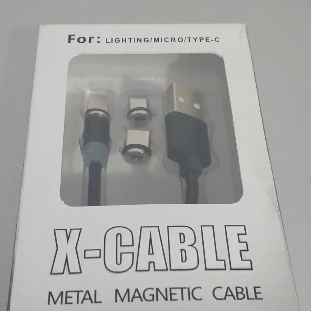 Магнітний кабель для зарядки телефону та планшету 3в1 з круглими роз'ємами (Micro, Lightning, Type-C) M3 Одеса - фото 8