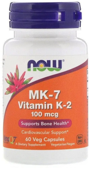 Витамин К2 МК-7 Now Foods Vitamin K-2 100 мкг 60 капс Киев - изображение 1
