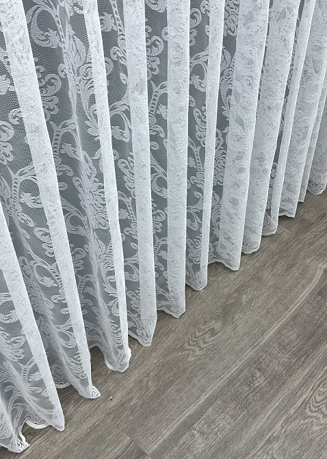 Тюль VR-Textil 1983т Жакард Білий 400х270 см (42-1007) Київ - фото 8