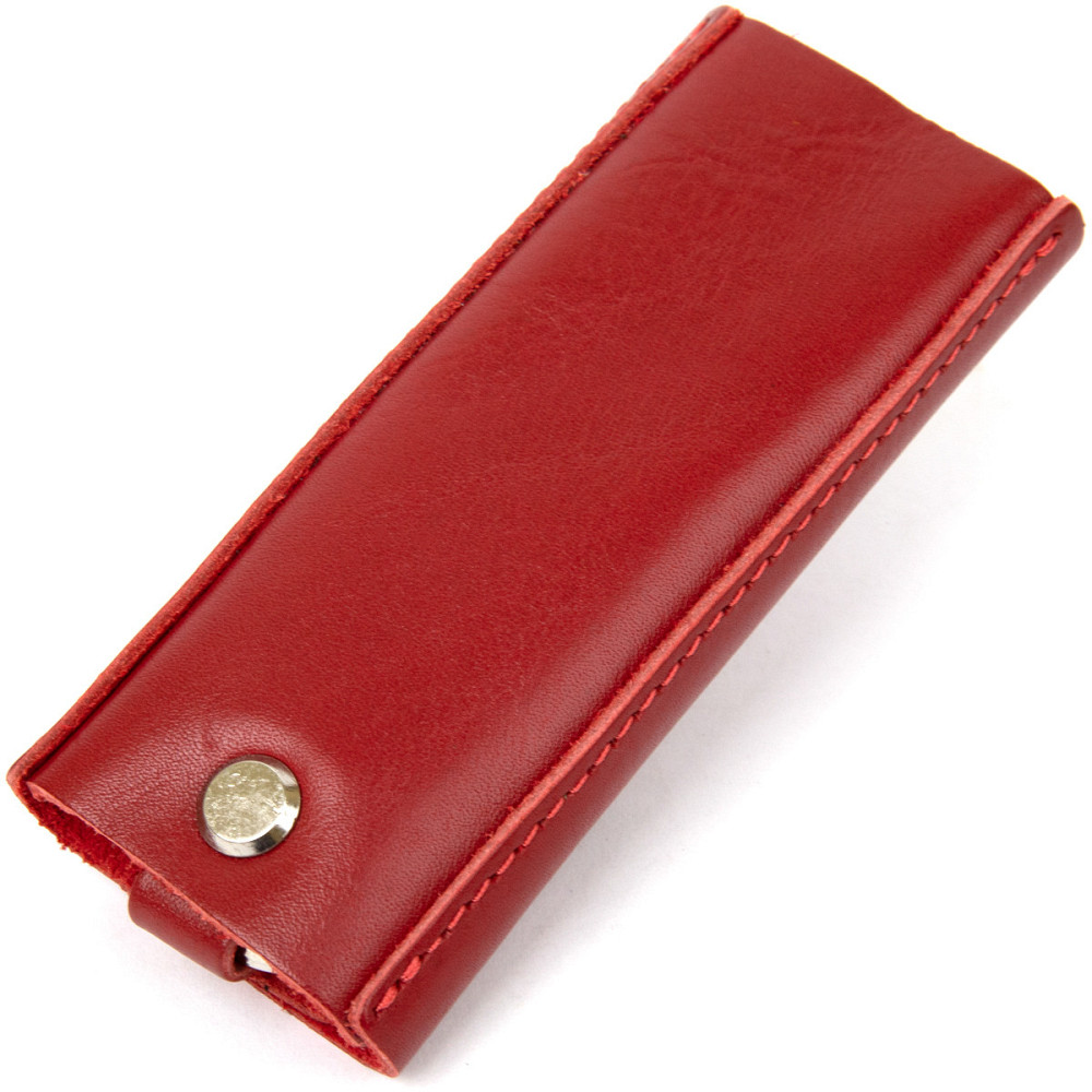 Яскрава шкіряна ключниця GRANDE PELLE 11353 Червоний Київ - фото 2