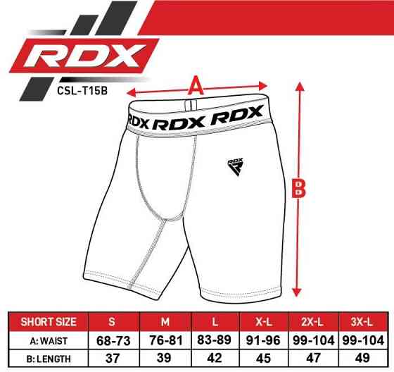 Компресійні шорти RDX T15 BLACK-2XL Кам'янське