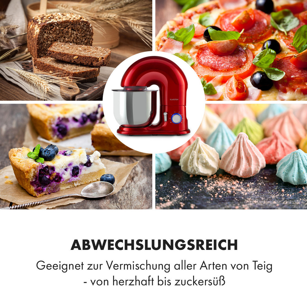 Кухонний комбайн Delfino 1800 Вт 6 швидкостей 7 літрів Червоний (Німеччина, читати опис) Рівне - фото 7