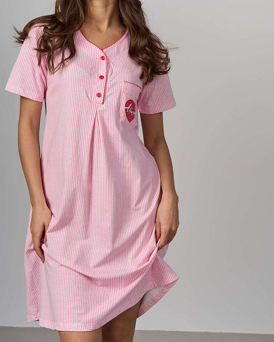 Женский халат и сорочка для кормления - в полоску Nicoletta 7382 M Киев - изображение 9