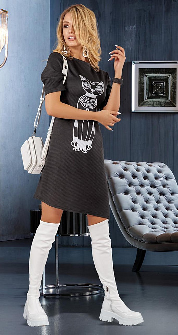 Стильне чорне плаття (44) Київ - фото 3