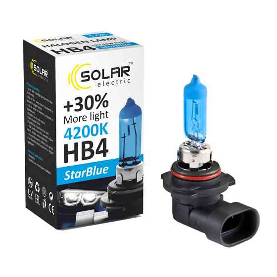 Галогенова лампа Solar HB4 12V 55W P22d StarBlue 4200K Львів