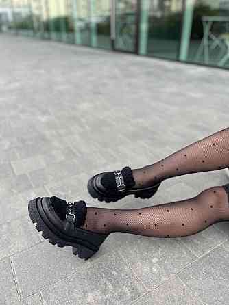 Arcoboletto Туфлі жіночі Arcoboletto чорні натуральна шкіра зима євро-хутро 36р.(5278) Коломия