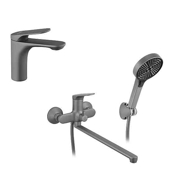 Набор смесителей Kroner Linz-GRN070 + смеситель Linz-GRN010 Киев