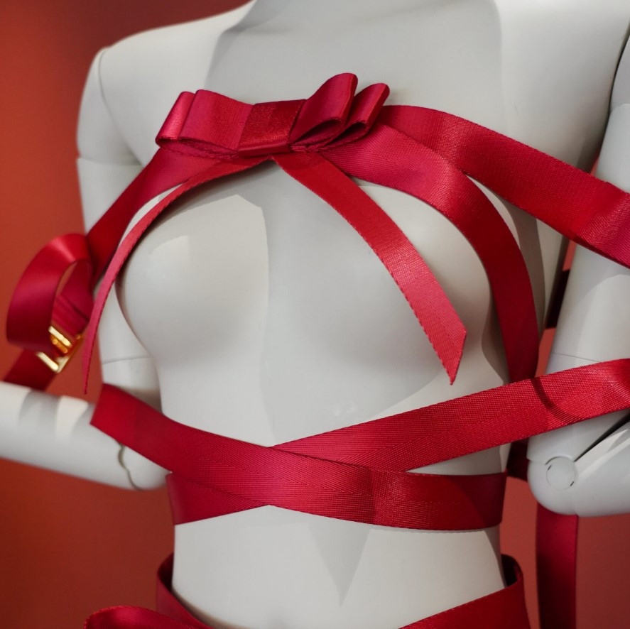 Фіксатор бондаж з бантом для верхньої частини тіла UPKO Bowknot, червоний Sex Aura Київ - фото 1