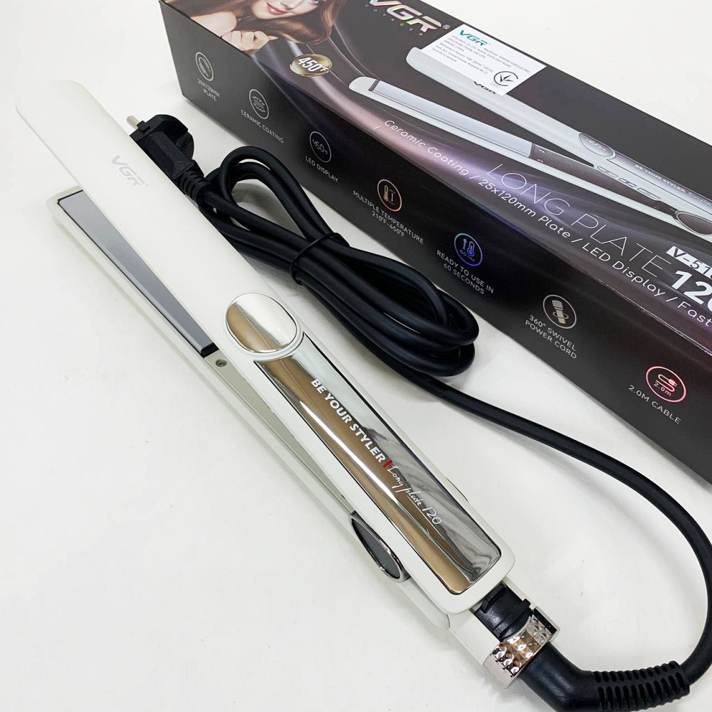 Плойка для выпрямления VGR V-518, Выпрямитель утюжок щипцы, Щипцы для вьющихся волос MG-28 Львов - изображение 4