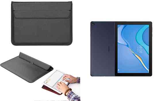 Чохол-конверт VitoCase для Huawei MatePad T10, T10s, T10S (2nd Gen) , з функцією підставки для планшета Чорний Київ