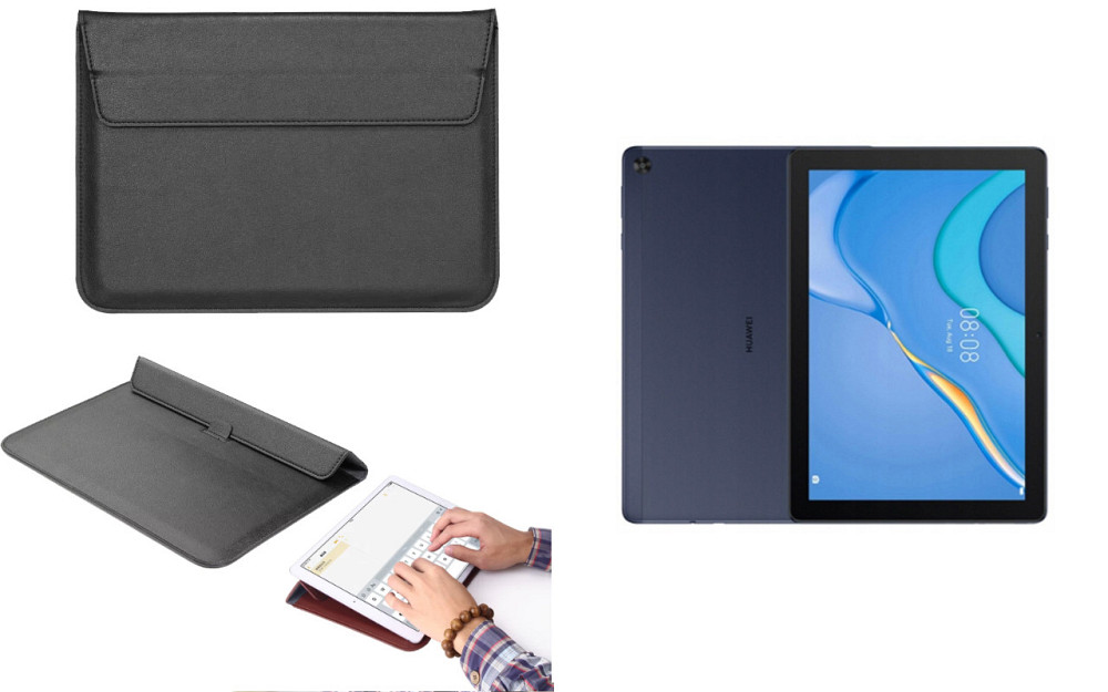 Чохол-конверт VitoCase для Huawei MatePad T10, T10s, T10S (2nd Gen) , з функцією підставки для планшета Чорний Київ - фото 1