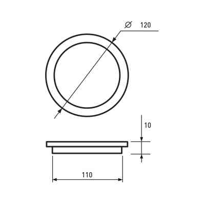 Світильник Eurolamp Downlight 6W 4000K (LED-DLR-6/4) Вінниця