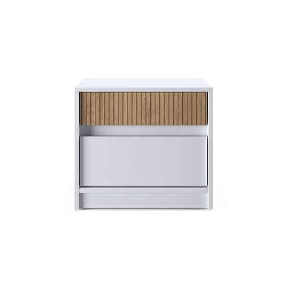 Тумба приліжкова Еверест Стайл-500 50,2х39х44,2 см Німфея Альба (білий)/Канелла (DTM-073575) Львів