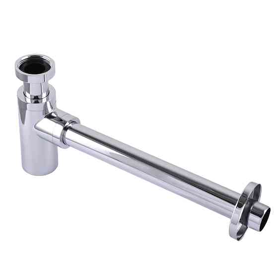Сифон для раковин циліндричний Globus Lux GSB-32-125-00 1 1/4 ″, хром, латунь Луцьк