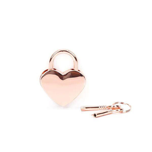 Замочок Liebe Seele Heart Shape Padlock Rose Gold (2 шт.) Sex Aura Київ - фото 2