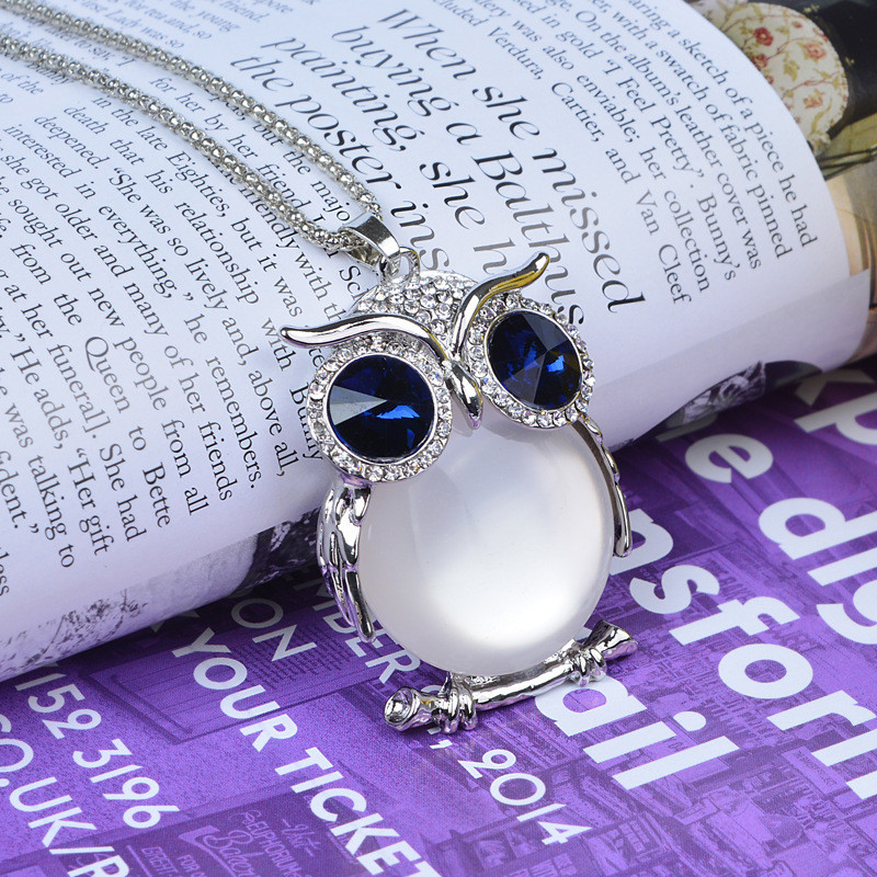 Подвеска Сова с цепочкой женская 70 см разноцветный Киев - изображение 9