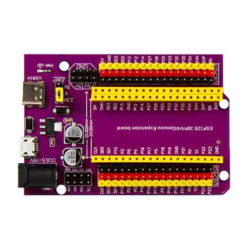 Плата розширення NodeMCU-32S Lua ESP32S 38P/V4/Goouuu, Wi-Fi Bluetooth, інтерфейс Type-C/MicroUSB Київ