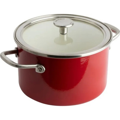 Каструля KitchenAid Steel Core 20 см 3,7 л червоний (CC003267-001) Вінниця - фото 1