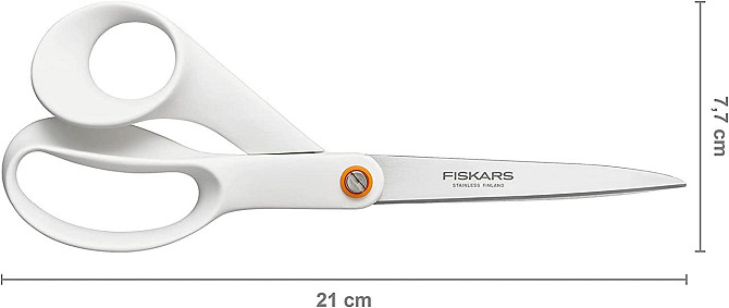Універсальні Ножиці 21 см Fiskars "Functional Form" White (1020412) Нержавіюча сталь Нововолинськ - фото 5