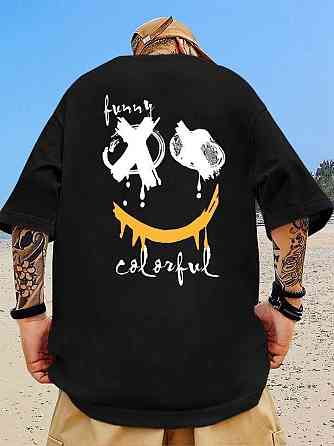 Футболка чоловіча с принтом  42 Чорний 2664090238 Дніпро