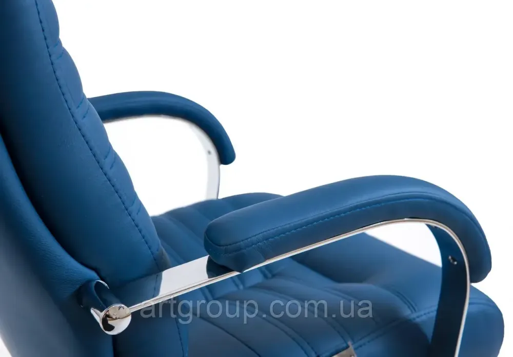 Офисное Кресло Руководителя Richman Orion Fly 2227 Хром М2 AnyFix Синий Днепр - изображение 7