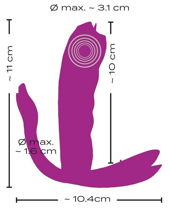 Вібратор з підігрівом у трусики LICKING на пульті Sex Aura Київ - фото 9