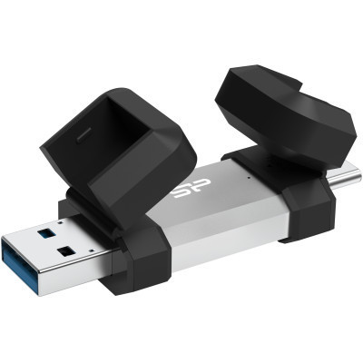 USB флеш накопитель Silicon Power USB 64G SILICON POWER usb3.2+TypeC Mobile C51 (SP064GBUC3C51V1S) Винница - изображение 1