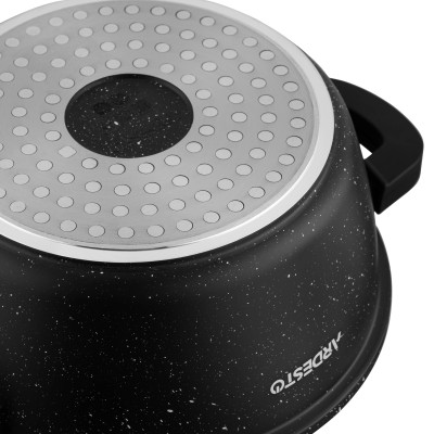 Каструля Ardesto Gemini Anzio, 1.8л, алюміній, чорний (AR2418GE) Вінниця - фото 3