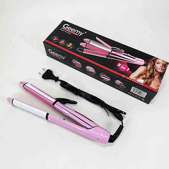 Широка праска для випрямлення волосся, Гофре плойка праска для волосся Плойка гофре випрямляч LA-57 Івано-Франківськ