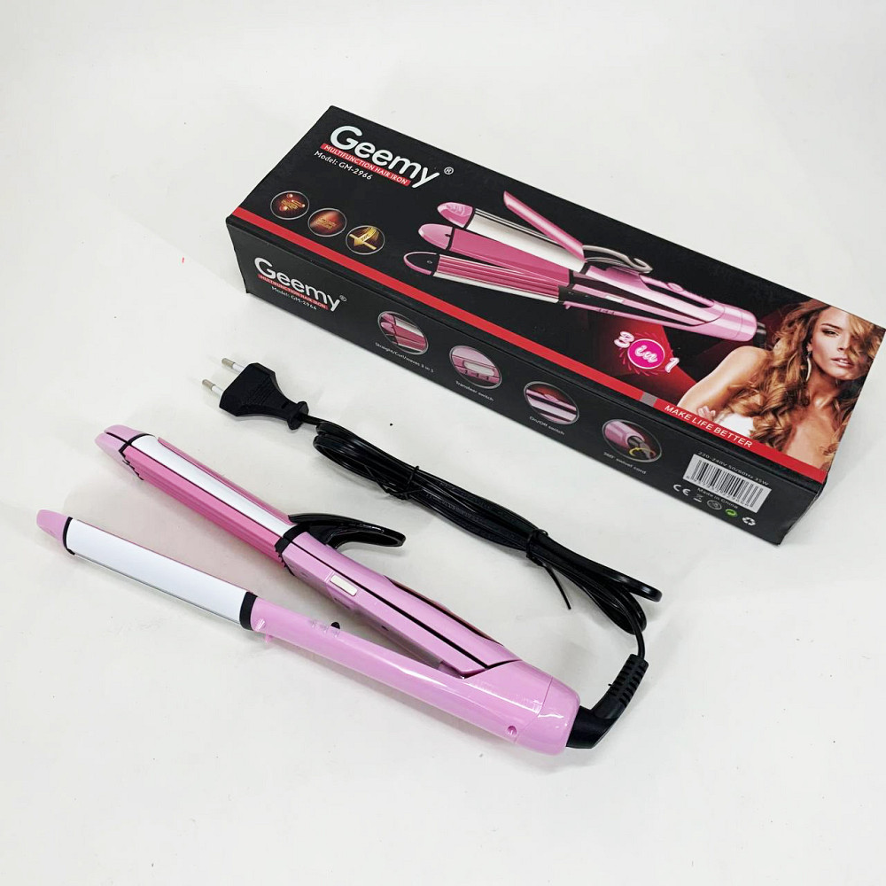 Широка праска для випрямлення волосся, Гофре плойка праска для волосся Плойка гофре випрямляч LA-57 Івано-Франківськ - фото 2