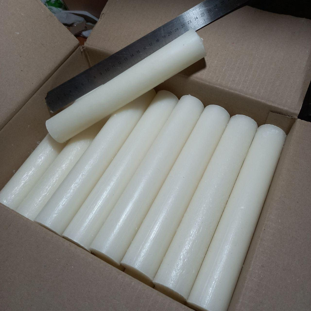 Свеча хозяйственная парафиновая 24×4 см — белая толстая свеча длительного горения (72 часа) Харьков - изображение 4