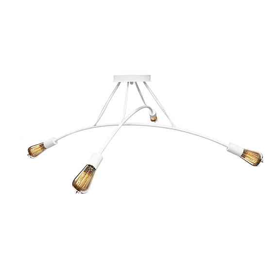 Люстра подвесная MSK Electric Orion на четыре лампы Е27 NL 9832-4 WH белая Одесса