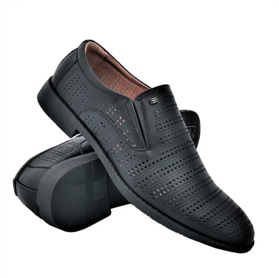 Чоловічі мокасини Літні Сіточка Чорні Туфлі (розміри: 42) Відео Огляд — 58-1 Дніпро