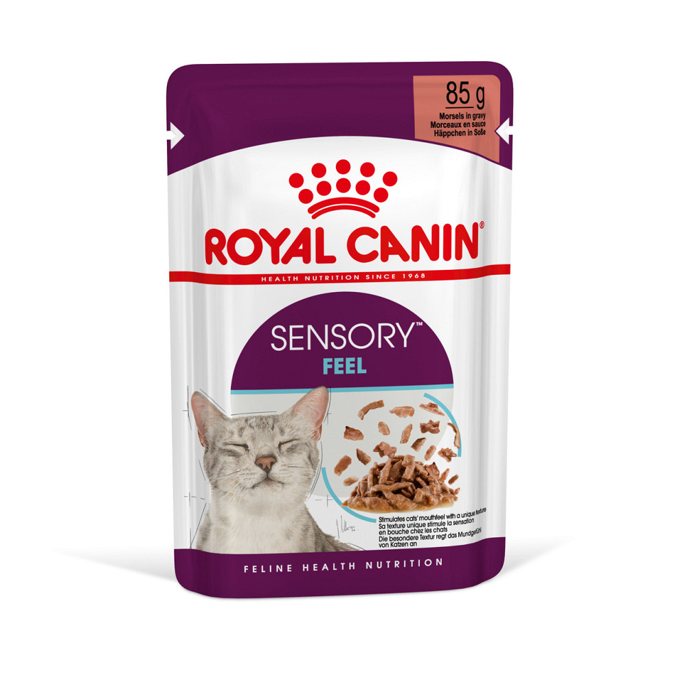 Влажный корм для взрослых кошек ROYAL CANIN SENSORY FEEL GRAVY кусочки в соусе 85г, стимулирует ощущение корма Киев - изображение 1