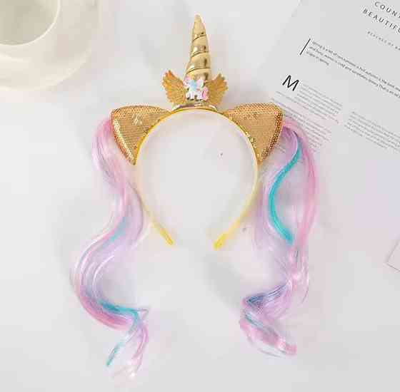 Детский обруч Единорог 12 см желтый Киев