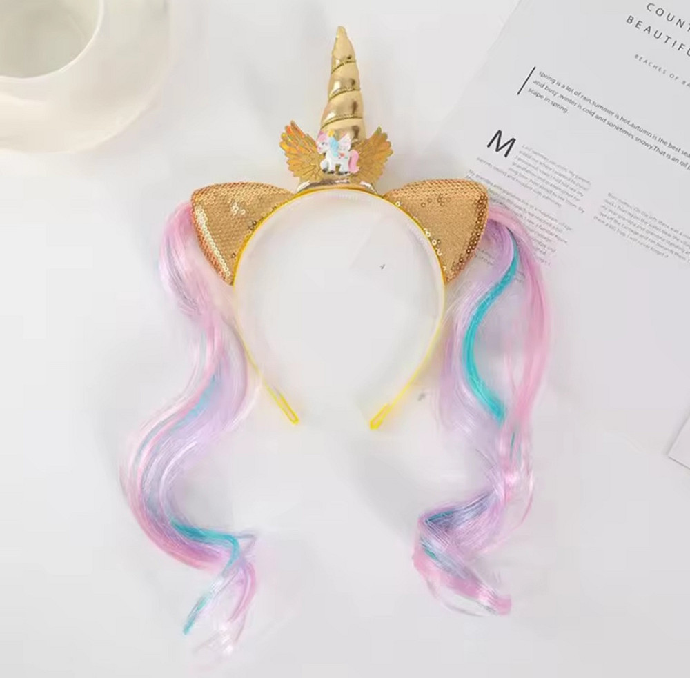 Детский обруч Единорог 12 см желтый Киев - изображение 2