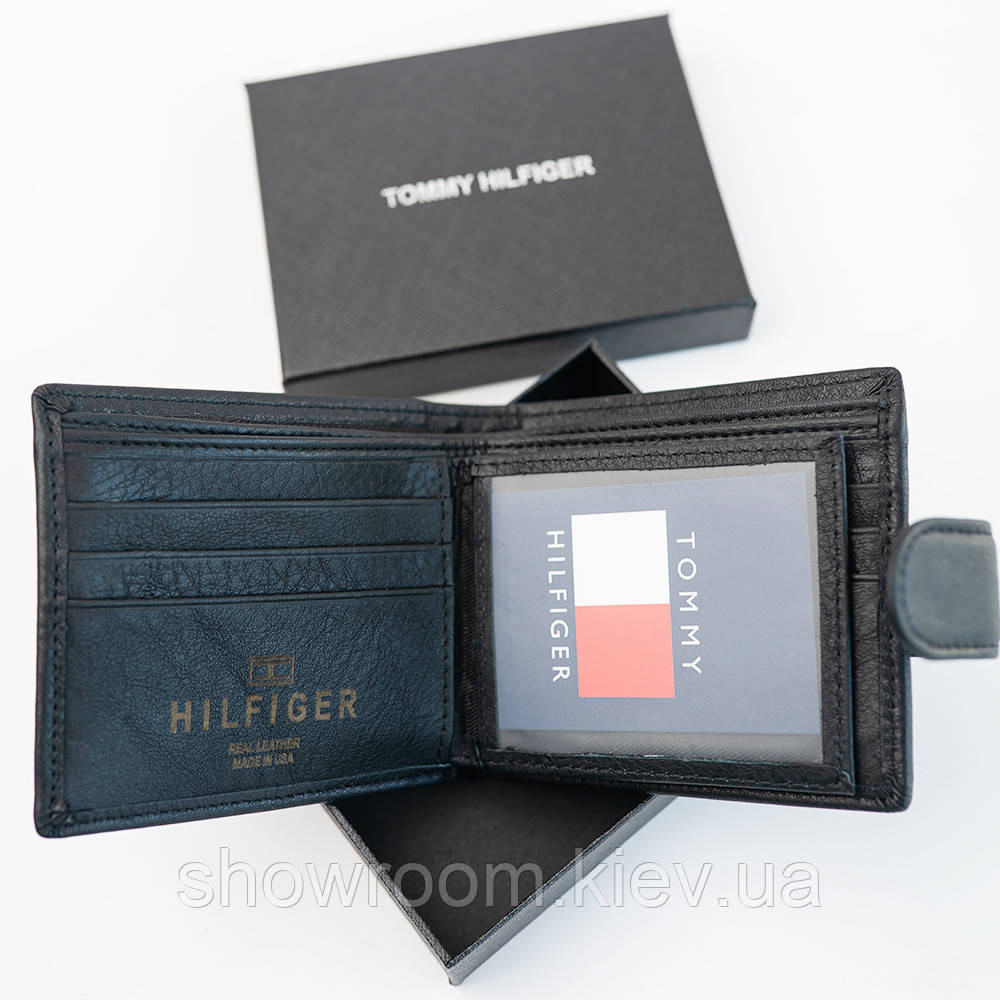 Мужское кожаное портмоне на кнопке TH (2081) подарочная упаковка Киев - изображение 2