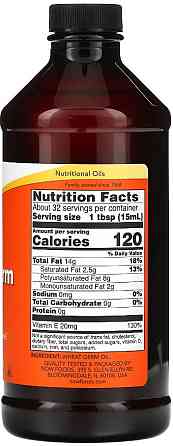 Олія паростків пшениці Now Foods Wheat Germ Oil 473 мл Київ