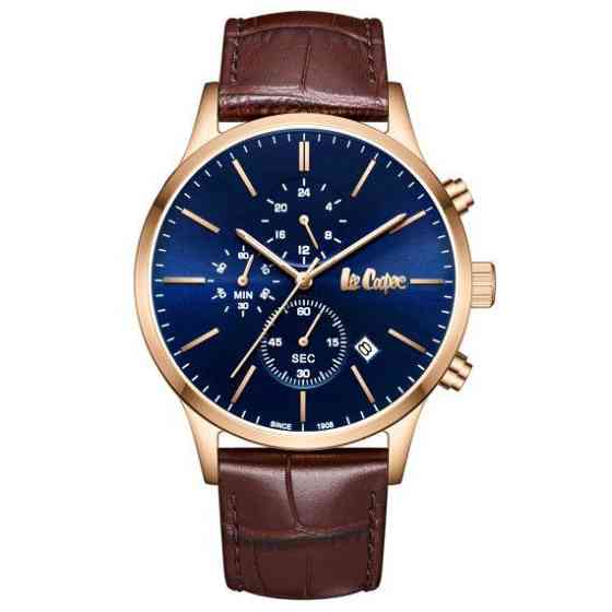 Годинник чоловічий наручний Lee Cooper Leather (Коричневий) Вінниця