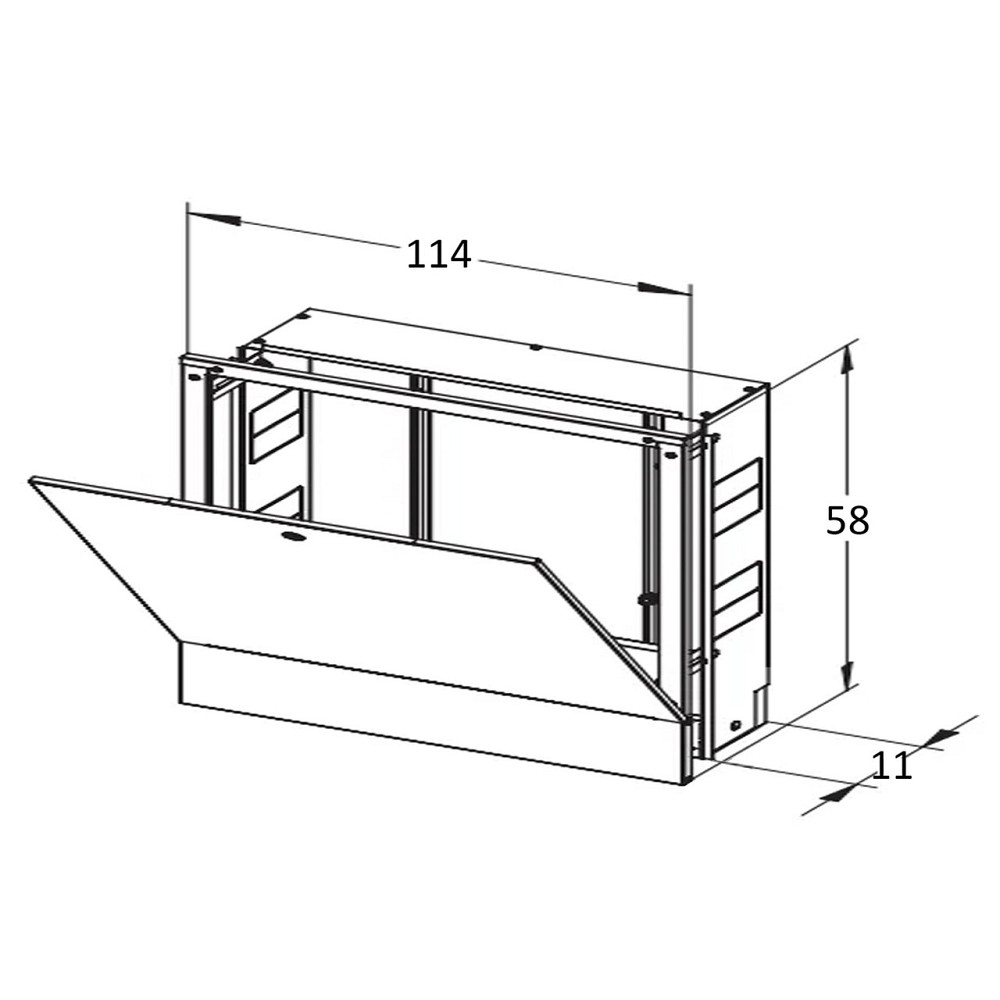 Коллекторный шкаф внутренний ШКВ-06 1145x580x110 (000012553) Киев - изображение 5