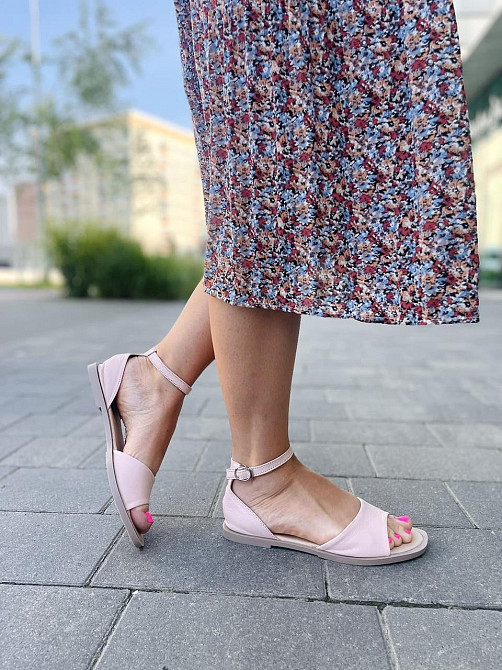 Tamei Босоніжки жіночі Tamei 0570-2 пудра (літо, шкіра натуральна) (5261) Коломия - фото 3