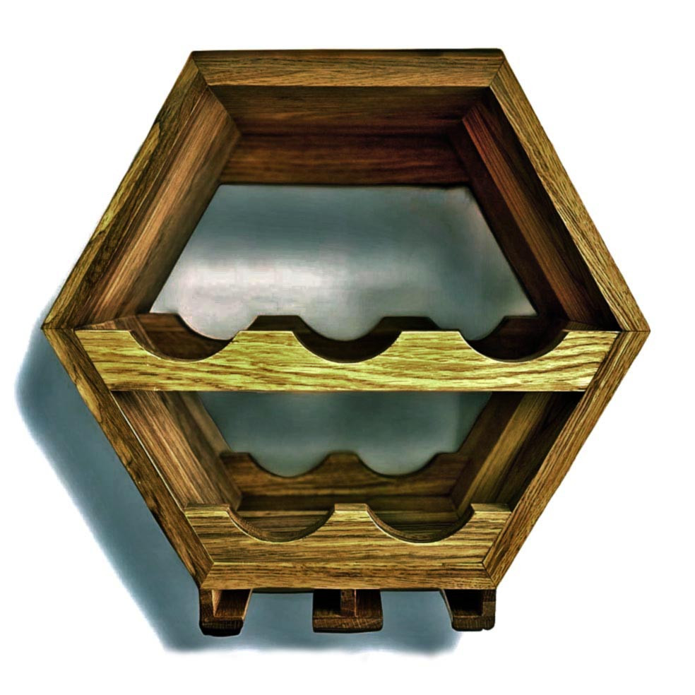 Настенная винная полка 