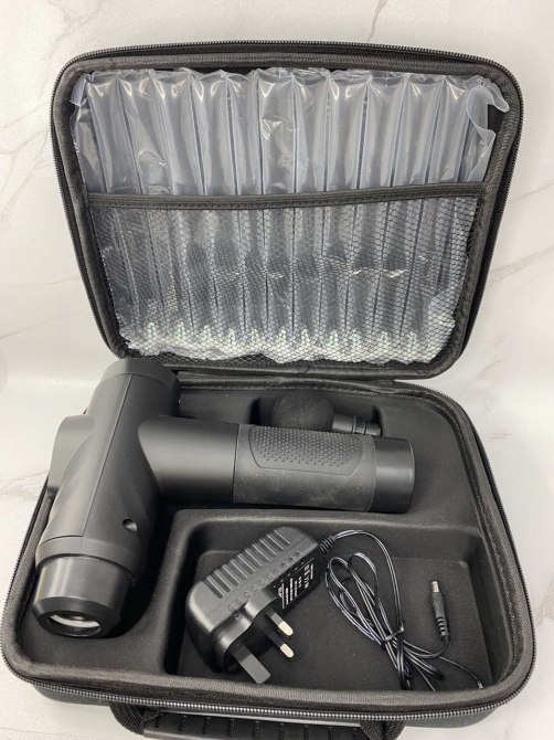 Б/В Перкусійний масажний пістолет Zerolia Massage Gun, 30 швидкостей, сенсорний LCD-дисплей, акумулятор 2500 мА·год Київ - фото 5